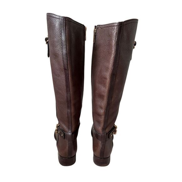 Tory Burch Elian Leather Tall Riding Boots size 9.5 Brown - Picture 4 of 16
